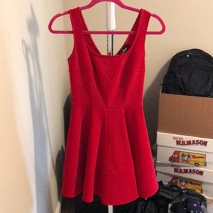 Red cocktail dress